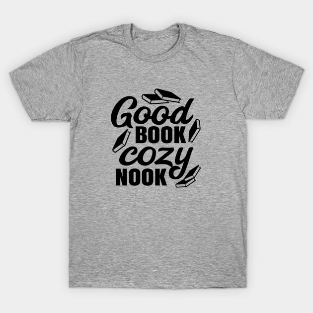 Good Book Cozy Nook T-Shirt by Library Of Chapters